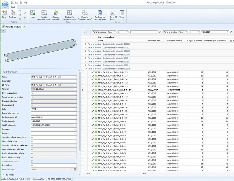 ERP/Production Management Systems integration