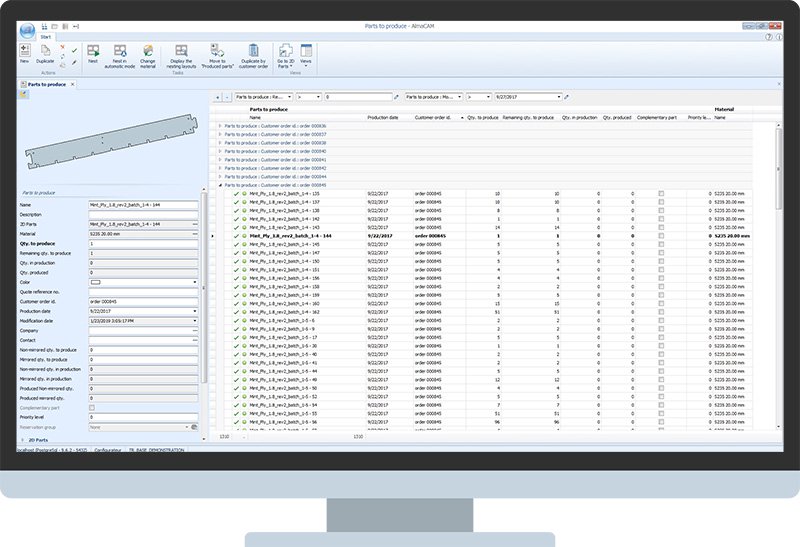 Almacam ERP integration
