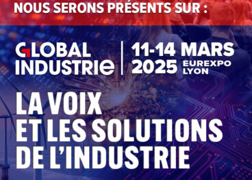 Affiche de l'Expo Global Industrie à Lyon
