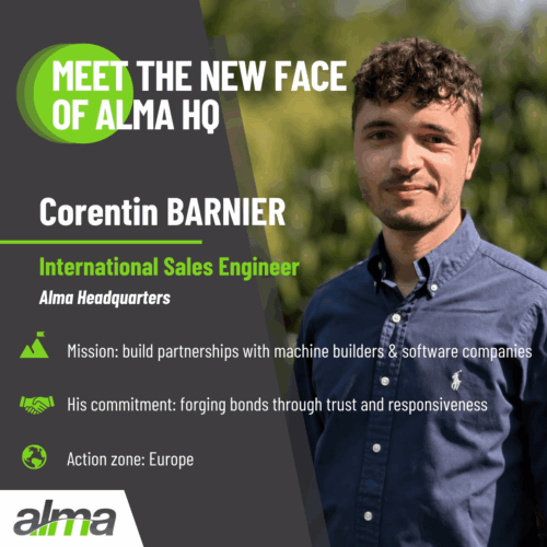 Illustration that shows the new International Sale Engineer of Alma : Corentin Barnier