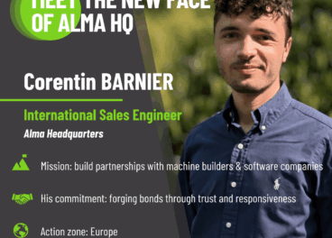 Illustration that shows the new International Sale Engineer of Alma : Corentin Barnier