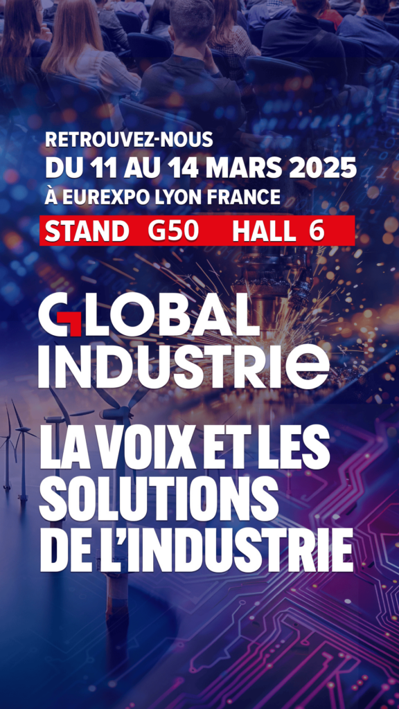Affiche de l'Expo Global Industrie à Lyon