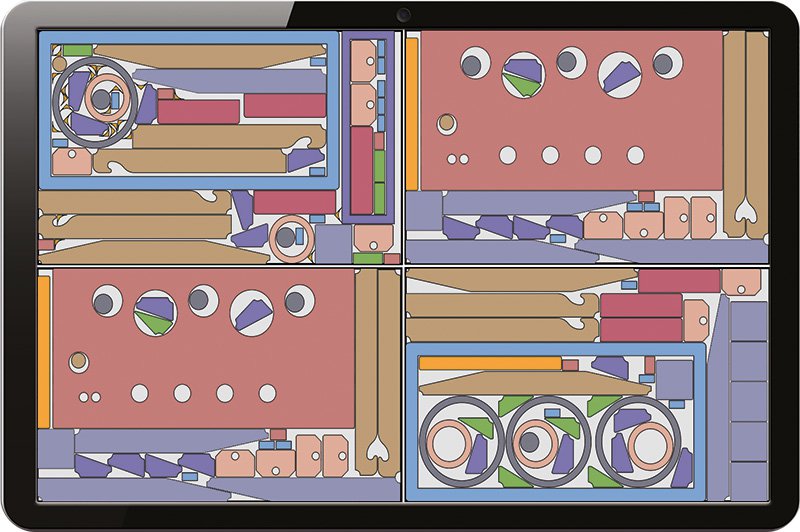 Illustration of a nesting from Almacam